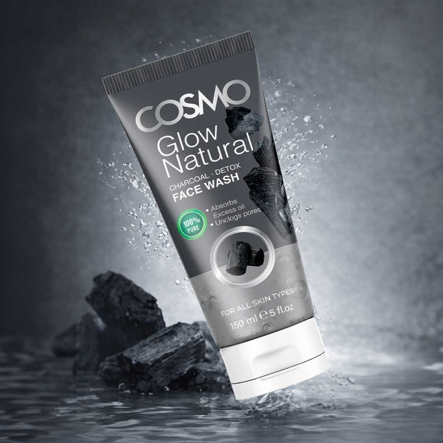 Cosmo - Glow Natural Face Wash 150Ml Charcoal Detox 2