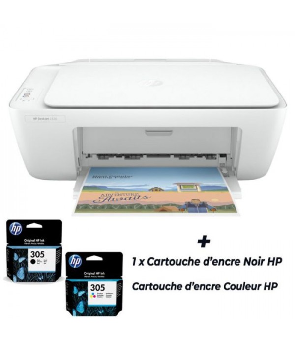 HP - Imprimante Multifonction Tout-en-Un DeskJet 2320 - Blanc
