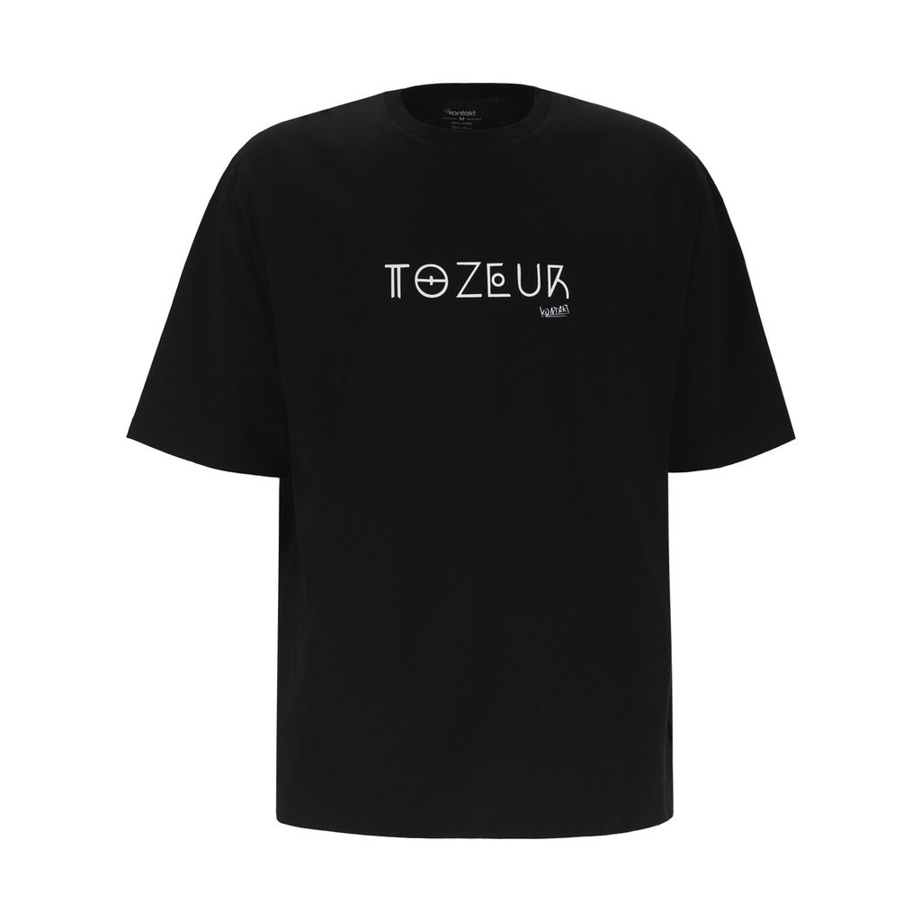 Kontakt - Ensemble homme t-shirt oversized TOZEUR et short - Noir Gris
