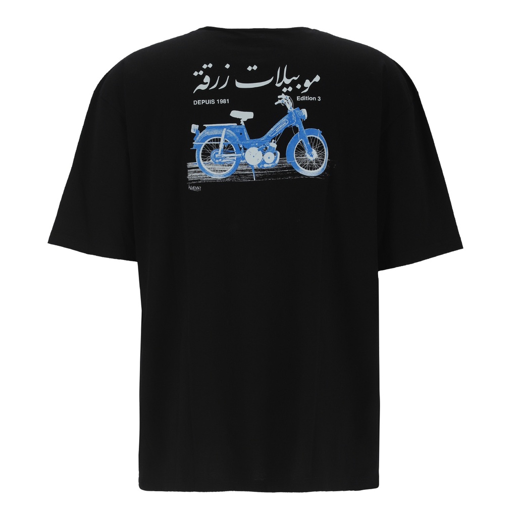 Kontakt - T-shirt oversized homme manches courtes ??????? ???? - Noir