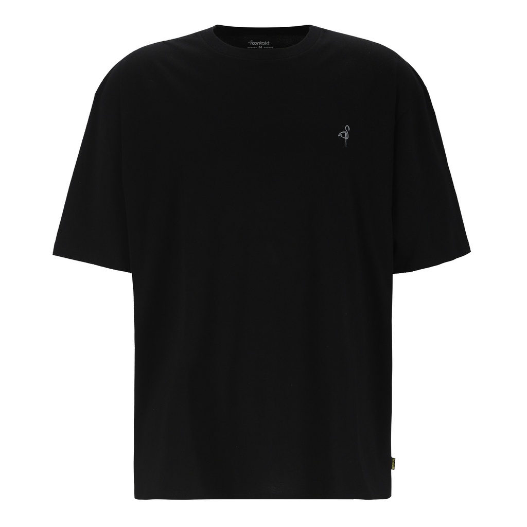 Kontakt - T-shirt oversized homme manches courtes ??????? ???? - Noir 3