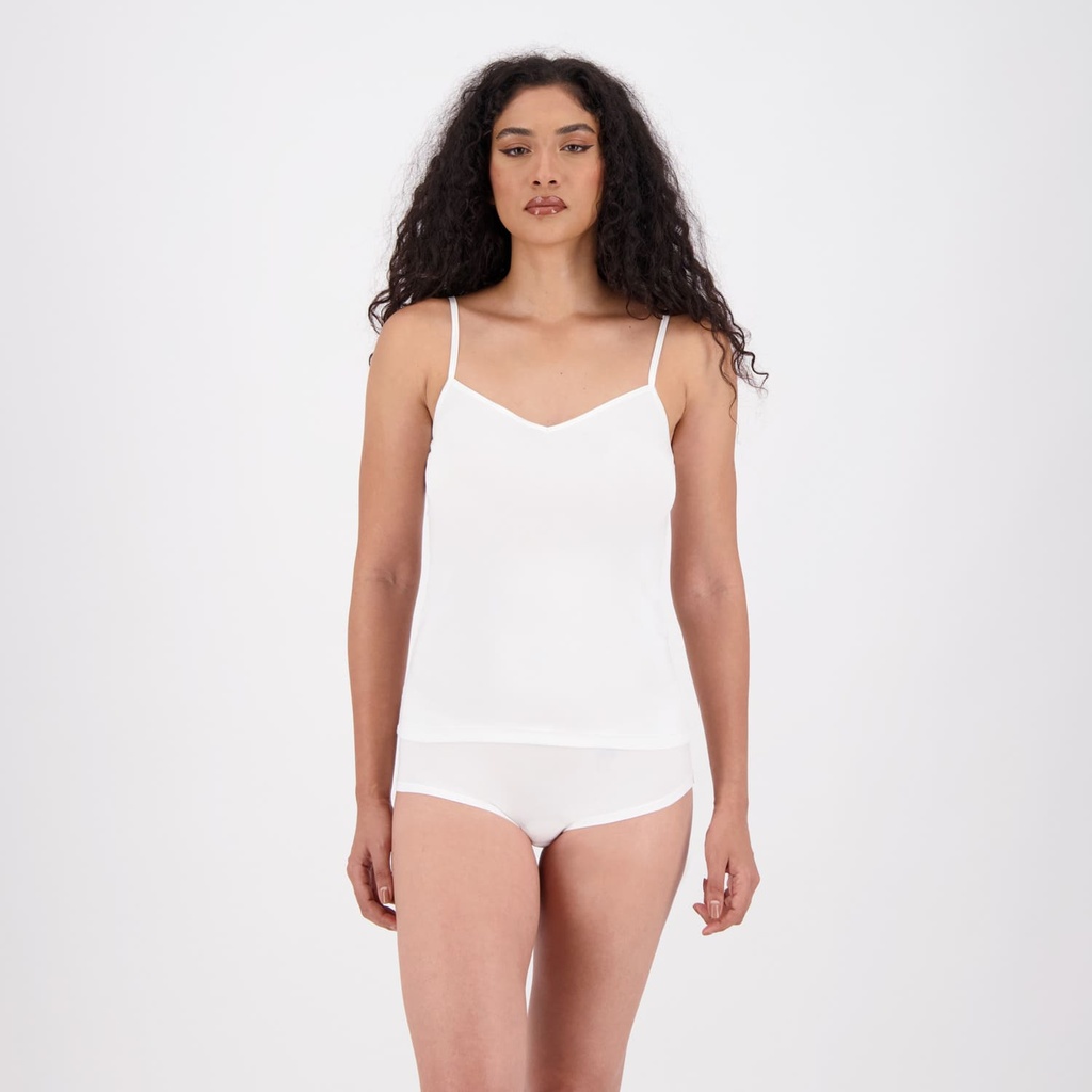 Kontakt - Culotte femme en microfibre extensible - Blanc