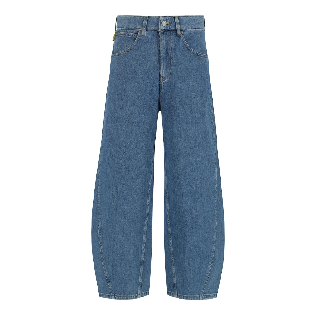 Kontakt - Barrel jeans unisexe-BIBOO - Bleu Moyen
