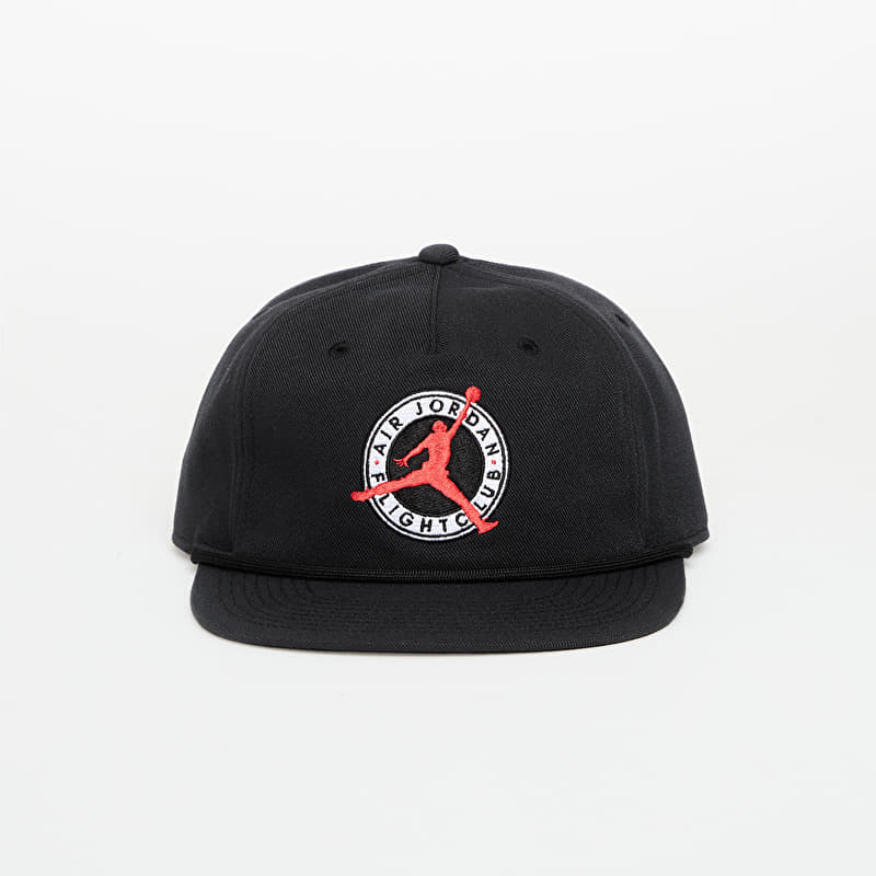 Nike - Casquette Jordan Flight Club Pro Déstructurée à Visière Plate - Noir