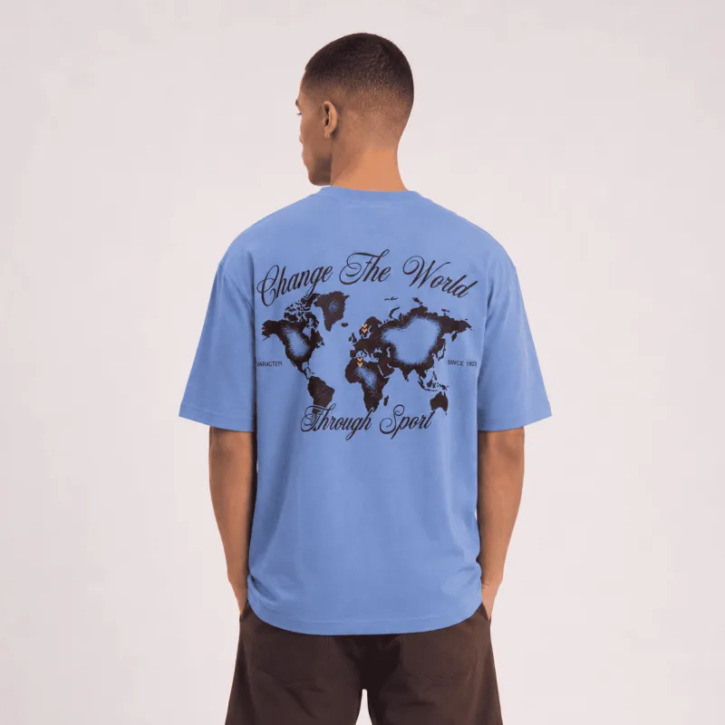 Hummel - T-shirt HML GLOBAL - Bleu 2