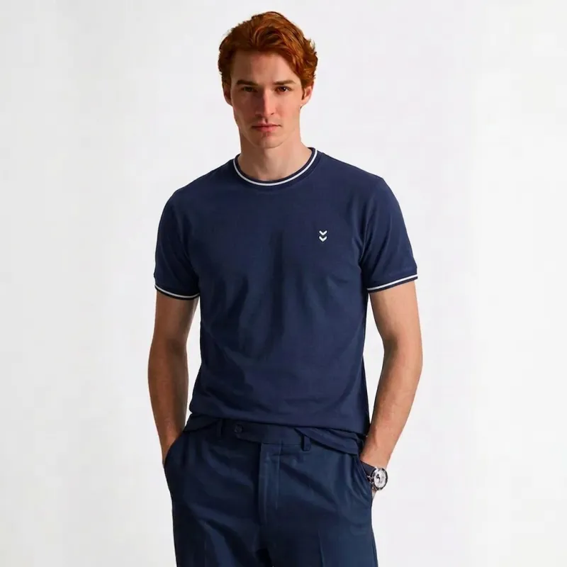 Hummel - T-shirt Hml Pulse Retro - Bleu Marine
