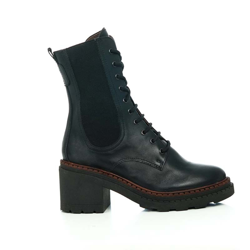 MareBlu - Bottine pour femme - Noir Cuir