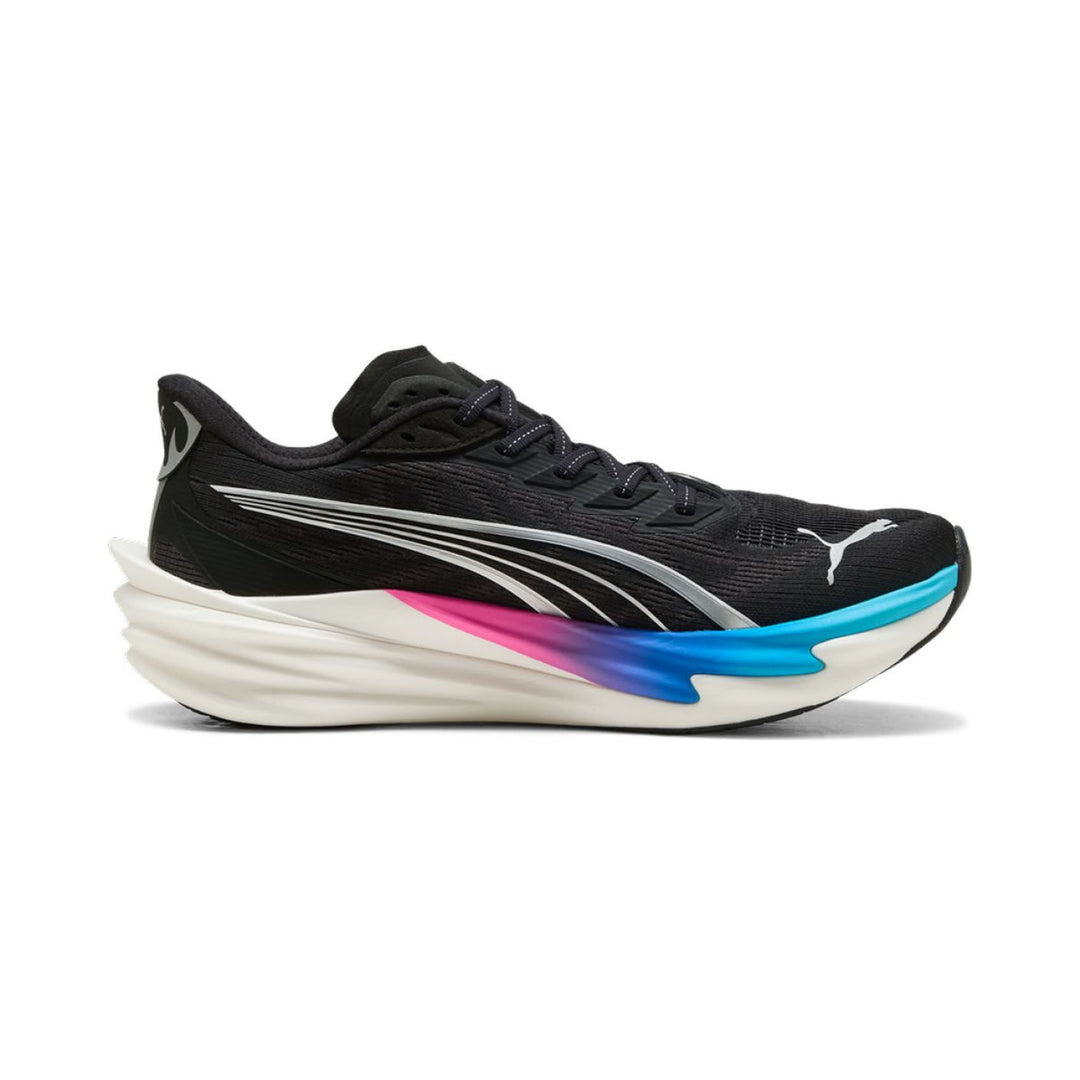 Puma - Puma Deviate Nitro 4 pour homme - Noir Puma - Gris foncé mat - Argent Puma