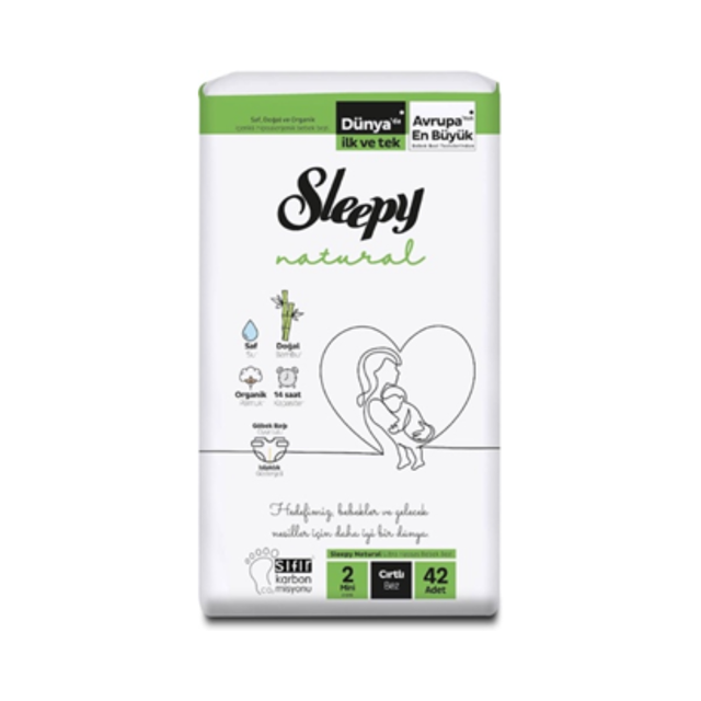 Sleepy - Sleepy Natural Couches Bebe Taille 2 - 42 Unités