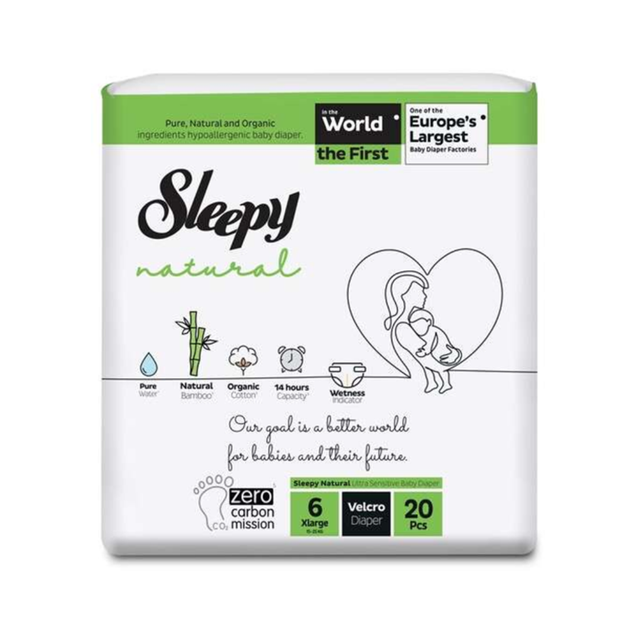 Sleepy - Sleepy Natural Couches Bebe Taille 6 - 20 Unités