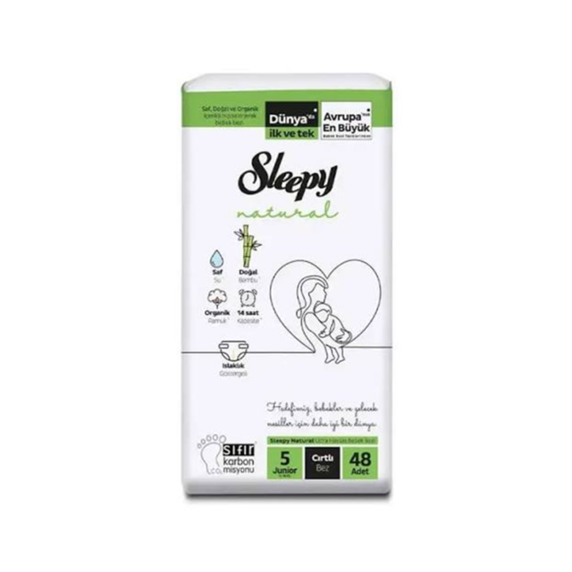 Sleepy - Sleepy Natural Jumbo Couches Bebe Taille 5 - 48 Unités